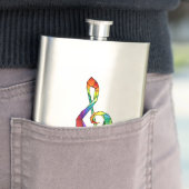 レインボーミュージカル鍵トレブルクレフ、 音符記号 フラスク (インサイチュ)