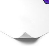 レインボーミュージカル鍵トレブルクレフ、 音符記号 ポスター (角)