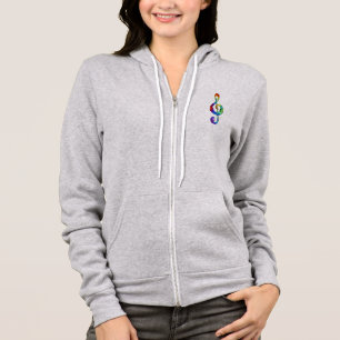 レインボーミュージカル鍵 パーカ