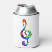 レインボーミュージカル鍵 缶クーラー (缶正面)