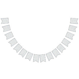 レインボーミュージックノート（白）パーティー バンティングフラッグ