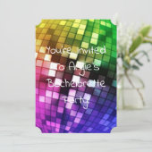 レインボーミラーボール独身最後のパーティー 招待状 (スタンド正面)