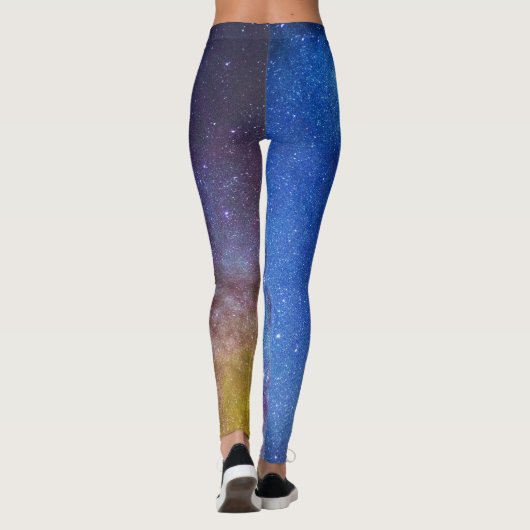 レインボーミルキーウェイ銀河系深い宇宙レギンス レギンス (裏面)