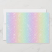 レインボームービーチケット誕生日パーティー 招待状 (裏面)