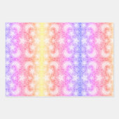 レインボームーン銀河系白熱［赤熱］光を放つ星 ラッピングペーパーシート (正面3)