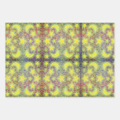 レインボームーン銀河系白熱［赤熱］光を放つ星 ラッピングペーパーシート (正面2)