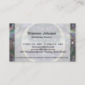 レインボーメタルカラーの木 名刺 (裏面)