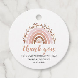 レインボーメッセージカードテラコッタラウンドメッセージカード フェイバータグ