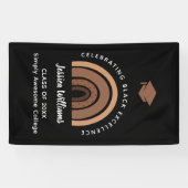 レインボーメラニンブラックエクセレンス学年卒業 横断幕 (横)