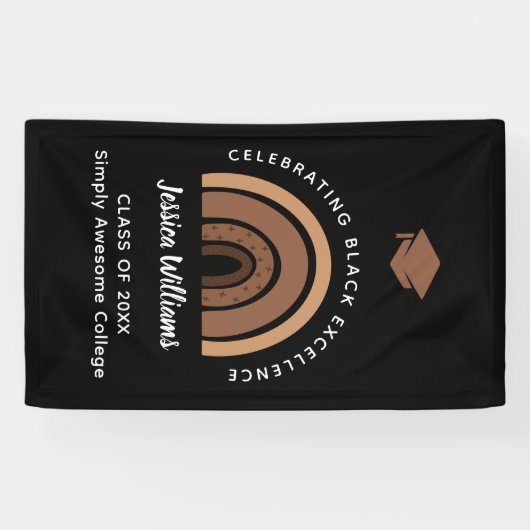 レインボーメラニンブラックエクセレンス学年卒業 横断幕 (横)