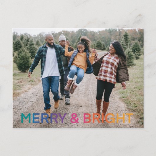 レインボーメリーと明るい写真 シーズンポストカード (正面)