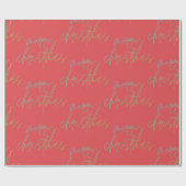 レインボーメリークリスマスビューティフルレッドさくらんぼ ラッピングペーパー (フラット)