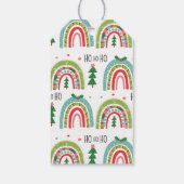 レインボーメリークリスマスプレゼントラベル ギフトタグ (裏面)