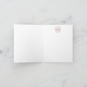 レインボーメリークリスマスリースクリスマスカード シーズンカード (内部)