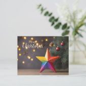 レインボーメリースカラフル・クリスマススター シーズンポストカード (スタンド正面)