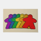 レインボーメープルボードゲームフロント入口 ドアマット (正面)