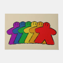 レインボーメープルボードゲームフロント入口 ドアマット