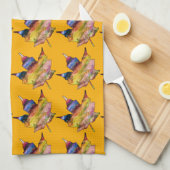 レインボーメープ葉ル秋オレンジ キッチンタオル (四つ折り)