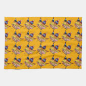 レインボーメープ葉ル秋オレンジ キッチンタオル (横)