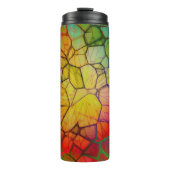 レインボーモザイクステンドグラスの外観 タンブラー (正面)