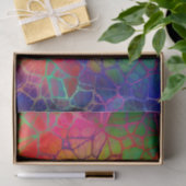 レインボーモザイクステンドグラスの外観 薄葉紙 (ギフト)