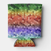 レインボーモザイクパターン 缶クーラー (正面)