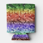 レインボーモザイクパターン 缶クーラー (裏面)