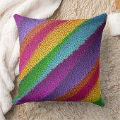 レインボーモザイク枕 クッション (ブランケット)