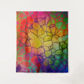 レインボーモザイク – ステンドグラスの外観 タペストリー (正面)