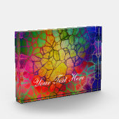 レインボーモザイク – ステンドグラスの外観 フォトブロック (左)