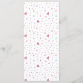 レインボーモダンをテーマにしたパーティー誕生日メニュー メニュー (裏面)