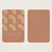 レインボーモダンアパーソナライズされたリング表示カード (正面&裏面)