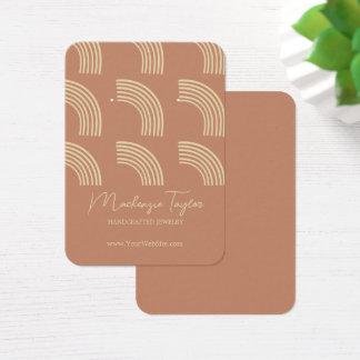 レインボーモダンアパーソナライズされたリング表示カード