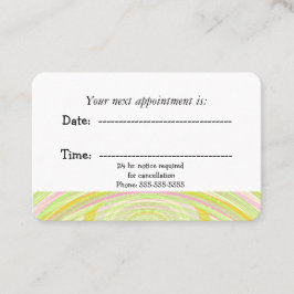 レインボーモダンアークメディカルアポイントメント 予約カード