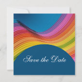 レインボーモダンウェーブの日付を保存 セーブザデート (正面)