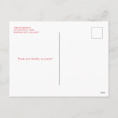 レインボーモダンウォーター色のストライプ写真 シーズンポストカード (裏面)