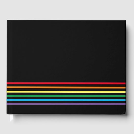 レインボーモダンオンブラック ゲストブック (正面)