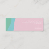 レインボーモダンカラフルピカスタムンク名刺 スキニー名刺 (裏面)