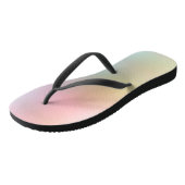 レインボーモダンカラートレンディーエレガントピンクレッド ビーチサンダル (アングル)