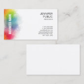レインボーモダンカラープロフェッショナルテンプレート 名刺 (正面/裏面)