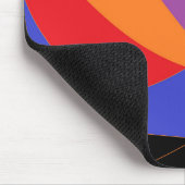 レインボーモダンカラー・アート マウスパッド (コーナー)
