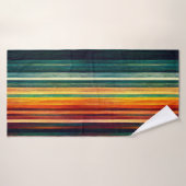 レインボーモダンカラー バスタオル (バスタオル)