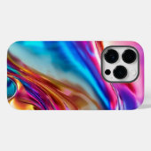 レインボーモダンキュート美学 Case-Mate iPhoneケース (裏面 (横))