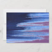 レインボーモダンクリスマスツリートレンディーネイビーブルー 招待状 (裏面)