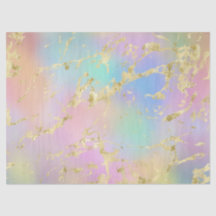 レインボーモダングラディエントと金ゴールド大理石パターン