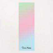 レインボーモダングラディエント水彩背景 ヨガマット (正面)