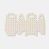 レインボーモダンスカラフルプリングスバースデーパーティー フェイバーボックス (折り畳みなし)