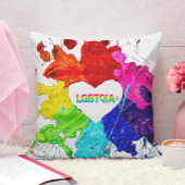 レインボーモダンストライプLGBT クッション