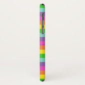 レインボーモダンハートスクリプト名モノグラム Case-Mate iPhoneケース (裏面/左)