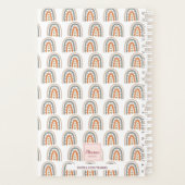 レインボーモダンバラ金ゴールドグレイホワイトモノグラム2023 プランナー手帳 (裏面)